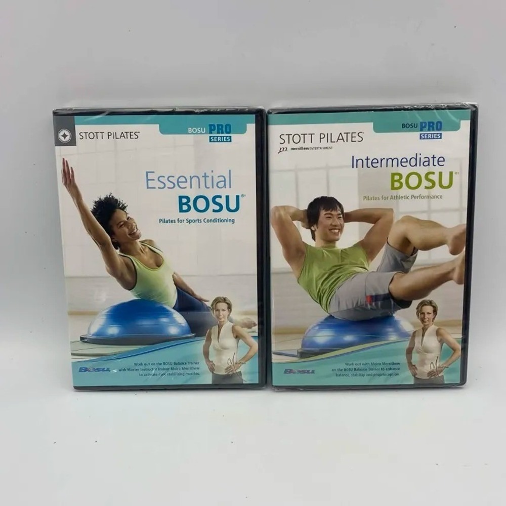 Stott Pilates BOSU Pro Series Essential & Intermediate DVD Lot of 2 New Sealed
